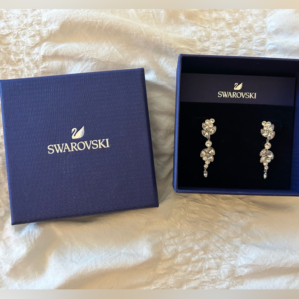 Swarovski Diaposon crystal drop earrings